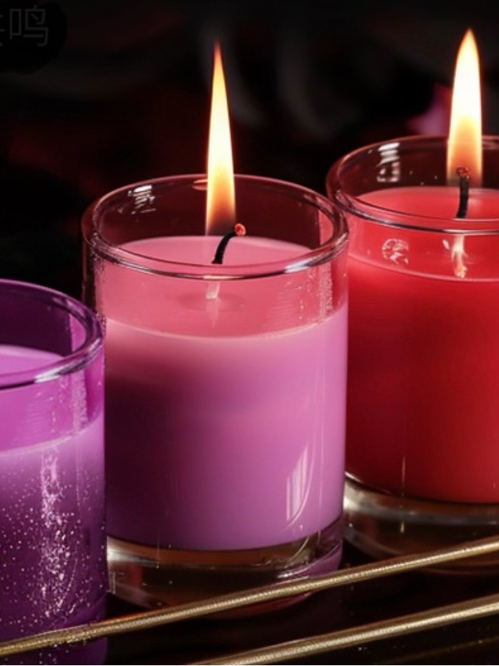 Scented Glass Jar Candles - Pink & Red Various Hot Wax Low Temp Candles.